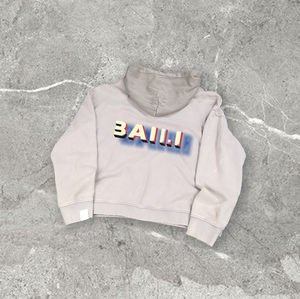 Sudadera con capucha con cremallera bordada para hombre de 100% algodón personalizada, estilo hombros caídos, diseño sólido de gran tamaño, ropa de invierno de Color - Product Image 3