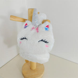 <span class=keywords><strong>Cache</strong></span>-oreilles en peluche pour enfants d'hiver, dessin animé mignon, <span class=keywords><strong>licorne</strong></span>, doublure en polaire chaude, rétractable, épaissi, protège-oreilles - Product Image 6