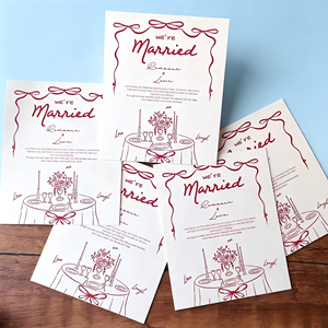 Set di Biglietti di Ringraziamento per Matrimonio, Biglietti di Auguri 'Siamo Sposati', Biglietti Vuoti per Messaggi per Ospiti e Bomboniere - Product Image 1