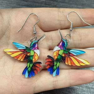 Pendientes de Hierro con Diseño de Animales y Aves Coloridos de Primavera, Estilo Europeo y Americano, Novedad 2026, Retro y de Moda, Gran Venta - Product Image 3