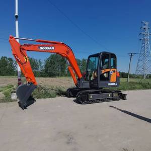 High Quality Korea Original Second Hand Hydraulic Crawler DOOSAN 60cheap Price Excavator Dh60 <b>Red</b> Good Condition - Product Image 3
