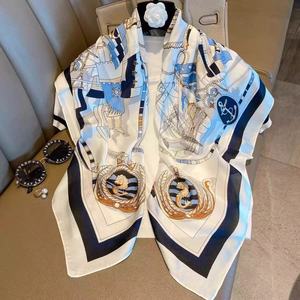 Lusso 90cm sciarpa quadrata in raso di seta da donna <span class=keywords><strong>Vintage</strong></span> geometrico a foglia accessori per stampa testina - Product Image 4