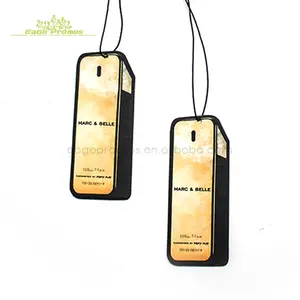 Multiple Choices Customizable Low Minimum Order Airfreshener Custom Hanging Paper Car Air Fresheners With Polybag Packing