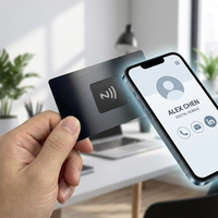 Carte Métallique Premium RFID NFC 13,56 MHz en Acier Inoxydable pour Contrôle d'Accès VIP Hôtelier