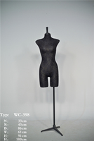 Vente directe usine – Mannequin de couture demi-corps réglable en tissu, style européen original, pour tailleur, femme, pose debout
