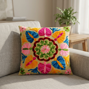 Housse de coussin en coton carré personnalisé motif brodé pour l'hôpital à domicile ou à l'hôtel - Product Image 3
