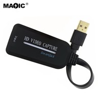 Perangkat Pengambilan Video USB ke HDMI 1080P 4K Gaya Baru USB2.0 ke HDMI HDTV untuk Rekaman Langsung Game Komputer