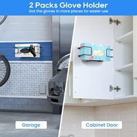 Distributeur de gants jetables en métal moderne Support mural pour boîte à gants Support de rangement pour chambre de patients de laboratoire médical