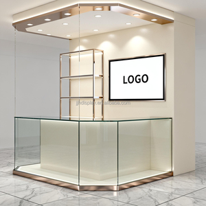 Exhibición de perfume de gama alta personalizada, muebles de vidrio, gabinete con cerradura, tienda de fragancias, exhibición minorista, quiosco de perfume moderno - Product Image 6