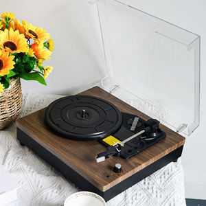 <span class=keywords><strong>Altavoces</strong></span> Estéreo Inalámbricos al <span class=keywords><strong>Mejor</strong></span> Precio, Transmisor Inalámbrico, <span class=keywords><strong>Tocadiscos</strong></span> de 3 Velocidades, Reproductor de Vinilo, Forma de Caja de Fonógrafo - Product Image 4
