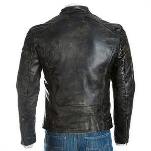 <b>Top</b> Quality American Genuine <b>Leather</b> Cowhide Men Jacket Made From Pakistan Manufacture Customize - Product Image 3