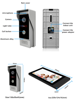 Interphone Vidéo Wifi Sonnette Vidéo Interphone Maison Interphone Vidéo Filaire Fabricant Vente en Gros