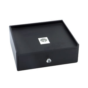 Boîte de rangement en acrylique noire à tiroir simple, personnalisée par l'usine GlobeLink, pour fournitures hôtelières - Product Image 4