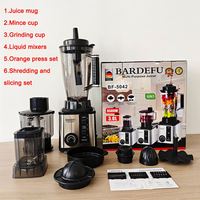 Blender Multifungsi 3L 6 in 1, Juicer, Food Processor, Blender 3 in 1, Mesin Smoothie, Heavy Duty Komersial 9500w