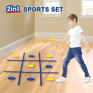 1 में 2 बच्चों के खिलौने खेल सेट रेत से भरा बोरा फेंकने खेल और उड़ान डिस्क व्यायाम ट्रेनर आउटडोर खेल रेत बैग खेल खिलौना बच्चे के लिए - Product Image 2