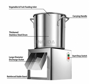 Máquina Cortadora de Verduras Industrial para Cocina Centralizada y Fábrica de Alimentos, Automática, para Picar Pimiento, Apio y Espinaca - Product Image 5