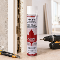 Mousse PU Maple Leaf A53 300ml à prise rapide et haute expansion pour l'isolation thermique, collage de panneaux muraux, décoration intérieure et menuiserie