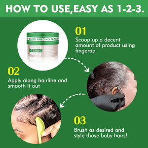 Pomada de cera para el cabello <span class=keywords><strong>Karseell</strong></span>, orgánica, natural, duradera y no aceitosa, con control de bordes - Product Image 6