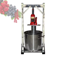 Presse-agrumes manuel en acier inoxydable 12L 22L 50L avec engrenage pour jus de fruits et pulpe