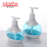 Forme Unique 300ml 400ml 500ml Ovale Vide En Plastique PET Cosmétique Soins De La Peau Corps Gel Douche Shampooing Lotion Bouteille