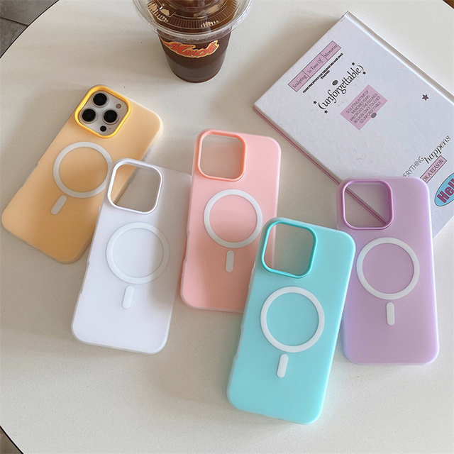 Magnetic for iPhone 16 15 14 phone cover,2 in 1 plastic hybrid for phone case iPhone 16 pro max 15 14,mobile phone accessories
