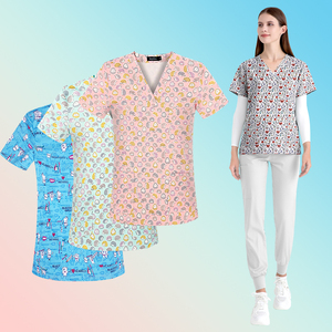 Divisa Sanitaria Unisex Stampata Vivace 2025 - Tessuto Non Elastico, Disponibile all'Ingrosso, Popolare <span class=keywords><strong>in</strong></span> Australia - Product Image 3