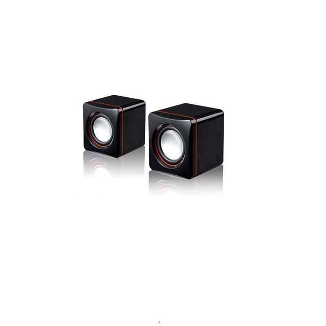 Portable D-02A USB Mini Desktop / Laptop Small Speaker Outdoor Small Audio Gift Speaker 2.0 Mobile Phone Box Small Stereo