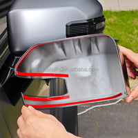 Accessoires de voiture, coques de rétroviseurs décoratives en ABS, coques de rétroviseurs latéraux en fibre de carbone pour Jetour T2 Traveler
