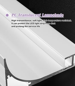 In <span class=keywords><strong>alluminio</strong></span> corona modanatura <span class=keywords><strong>LED</strong></span> <span class=keywords><strong>profilo</strong></span> <span class=keywords><strong>di</strong></span> illuminazione <span class=keywords><strong>per</strong></span> 8mm striscia Cuttable <span class=keywords><strong>LED</strong></span> canale diffusore <span class=keywords><strong>per</strong></span> cartongesso illuminazione soffitto 1-30m - Product Image 5