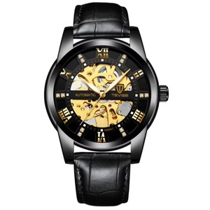 Drioshipping Men Luxury Brand <b>Automatic</b> Wrist <b>Watches</b> Fashion Leather Strap Luminous Male Mechanical <b>Watch</b> Custom Logo - Product Image 3