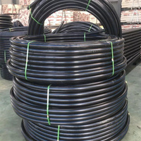 Tuyau d'irrigation goutte à goutte flexible haute pression en PEHD 20mm 32mm 75mm PN16, fusion bout à bout, certifié CE ISO, noir, pour l'agriculture