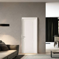 Porte extérieure en bois massif et polymère, anti-effraction, coupe-vent, avec écran en acier inoxydable, design moderne, ouverture manuelle, usage commercial et résidentiel