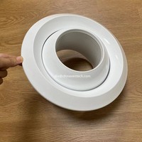 Hvac Ventech Ventilation Tôle d'aluminium Plafond Rond Air Directionnel Jet Diffuseur Air Grilles