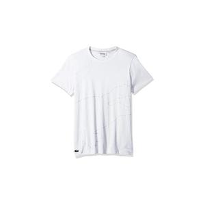 Camiseta Deportiva Lacoste de Manga Corta con Diseño de Cocodrilo Grande para Hombre, Color: Blanco/Gris Elefante/Platino/Plateado Chino - 100% - Product Image 3
