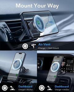 360 graus de rotação Ajustável Fixação Triangular Pé e Metal Gancho Air Vent Grip Car Phone Holder suporte magnético do telefone móvel - Product Image 4