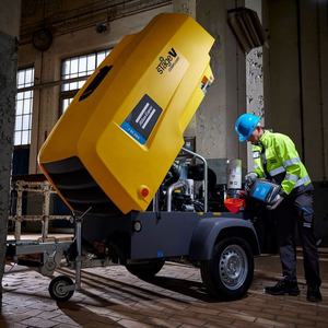เครื่องอัดอากาศแบบสกรูเคลื่อนที่ Atlas Copco DrillAir ใช้ดีเซล สำหรับงานขุดเจาะเหมืองและบ่อน้ำ - Product Image 5
