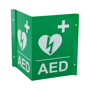 WAP 3046 Nhự<span class=keywords><strong>a</strong></span> 3D V Hình Dạng Sơ Cứu CPR Kim Loại Nhôm AED Dấu Hiệu Tường - Product Image 4