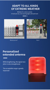 YET6142, lumière d'avertissement <span class=keywords><strong>de</strong></span> porte <span class=keywords><strong>de</strong></span> garage industrielle moderne avec WIFI, sonnette, AC DC 12-220V, lumière clignotante carrée étanche pour utilisation en hôtel - Product Image 6