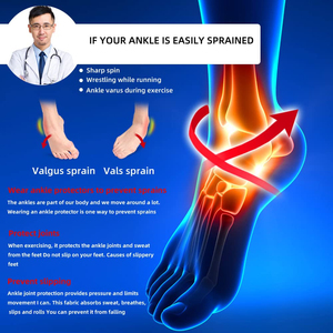 1PCS <b>Ankle</b> Brace Adjustable Breathable Compression <b>Ankle</b> <b>Support</b> for Men Women Sprained <b>Ankles</b> Wrap Stabilizing Ligaments - Product Image 6