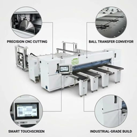 Scie à panneaux horizontale automatique CNC industrielle XINBAODI 4300 mm 29 kW 380 V Haute précision Haute efficacité pour la découpe du bois