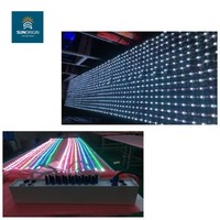 Écran LED flexible en maille haute transparence P50, corps en PC IP68, lumières RGBW, points lumineux blancs et rouges, garantie 5 ans, IRC 90