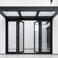 Porte battante moderne en aluminium et verre, style porte française, pour extérieur – Meilleures ventes