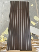 Panel Dinding PVC Klasik Modern Baru 2026 250*8MM Warna Hitam Anti Lembab Plafon PVC Motif Kayu