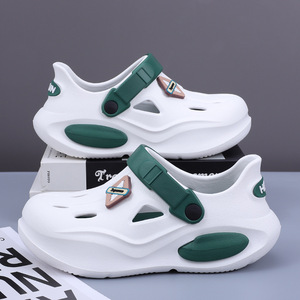 Sabots Sparta pour enfants, noirs, en EVA, antidérapants, à bout ouvert, chaussures d'été sportives pour les âges 7 à 14 ans, unisexe - Product Image 5