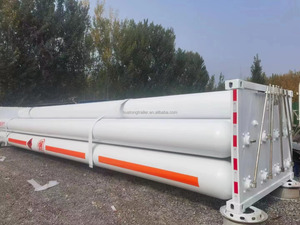 Bombola del Gas da 8 a 12 tubi tubo del contenitore <span class=keywords><strong>CNG</strong></span> semirimorchio