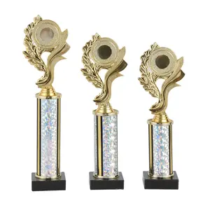 Europe style award trophy football club economy gold and silver plated metal trophy award