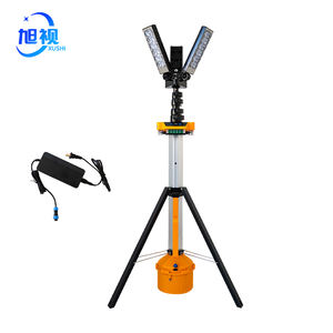 Lanterna de Trabalho LED Recarregável de 180W com Mastro Telescópico para Iluminação Portátil em Emergências em Obras - Product Image 1