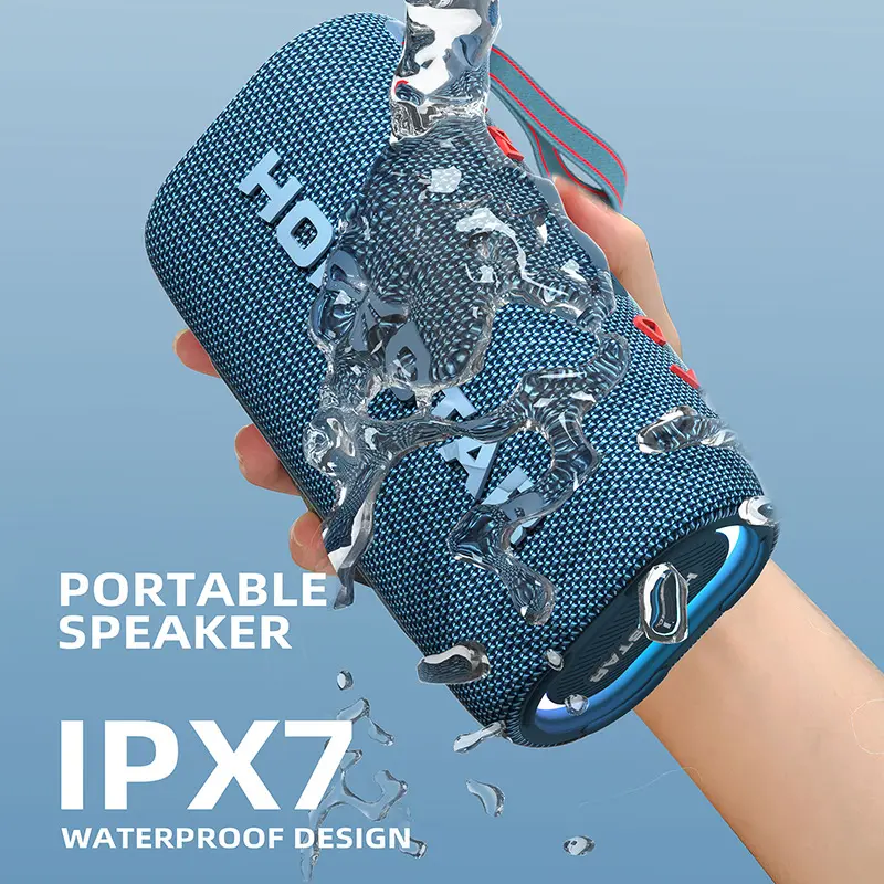 H55 Mini Blue Tand Waterproof 12W Speakers Subwoofer Outdoor Ipx7 Waterdichte Draagbare Bkk Mp3 Muziekspeler Fm Radio Speaker