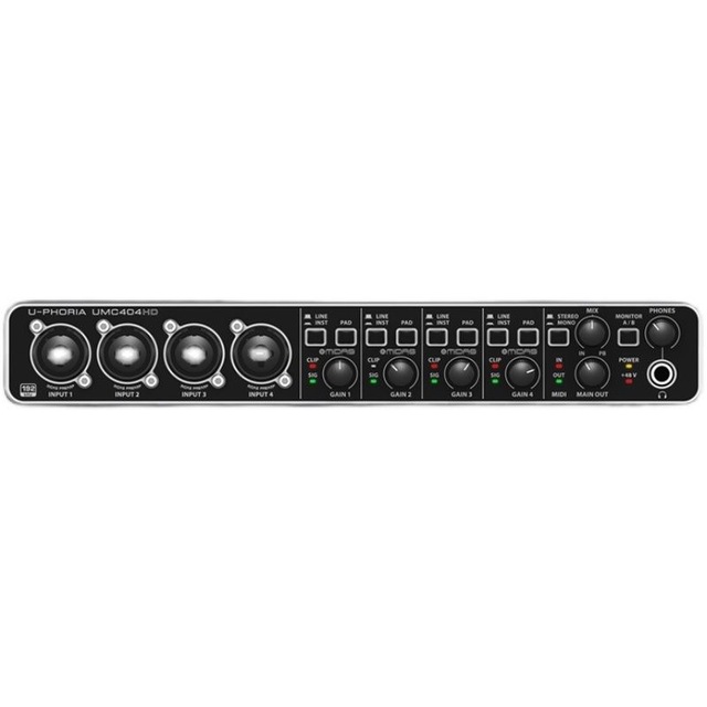 Behringers UMC404HD Audio Interface Sound Card Electric Guitar Live Recording External Sound Card