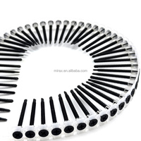 Vis autoperceuse pour plaques de plâtre, tête Bugle, collée, à filetage fin, phosphate noire, à empreinte Phillips